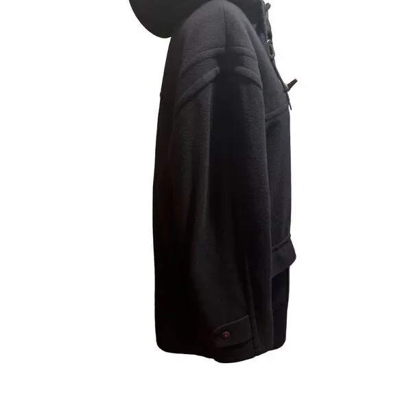 Vintage LL Bean 100% Wool Thinsulate Plaid Lining Mens Navy Coat Size M Tall USA - Picture 6 of 12